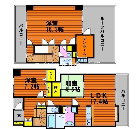 フォーラムシティ岡山の物件間取画像